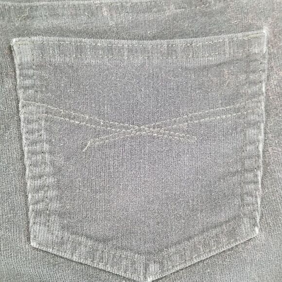 Gap Pants Corduroy Kids Size 14 Dark Purple Waist Adjustable Front Button Zip - Picture 6 of 9